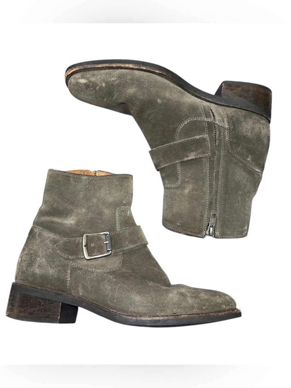 Frye Men's Chukka Boots - Olive Suede